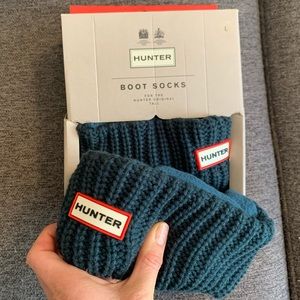 Brand new with box Hunter boot socks knitted